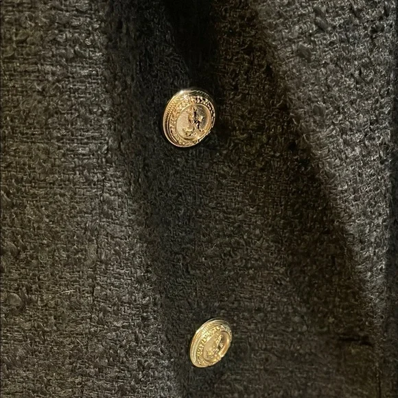 Zara Black Blazer Double-Breasted Tailored Fit - Picture 6 of 8